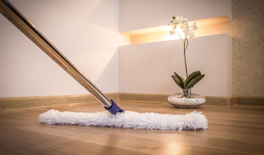 Do Sweeping And Mopping Of The Entire Space